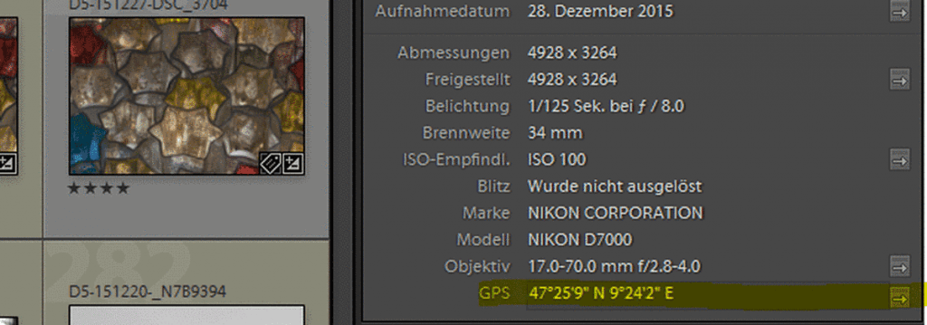 GPS-Daten in Photoshop Lightroom - Fotos mit GPS Daten versehen