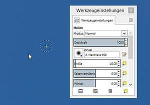 Sensorflecken entfernen mit GIMP