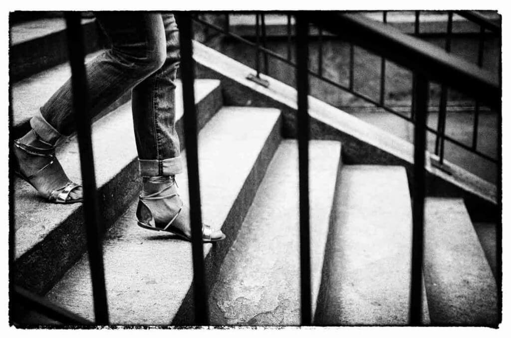 Streetfotografie Treppe in der Stadt