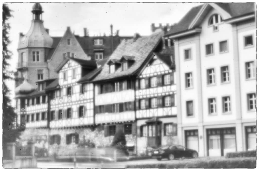 Altstadt von Arbon TG mit Lochkamera fotografiert - Camera obscura