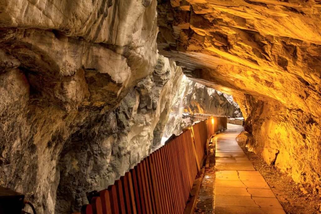 Fotografieren in der Taminaschlucht Bad Ragaz