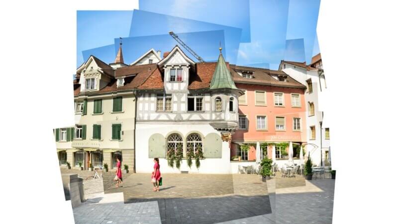 Panografie Altstadt St Gallen mit Vignette -20