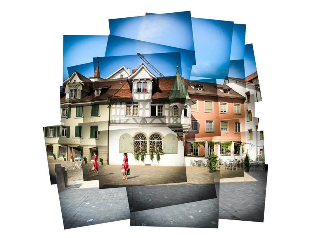 Panografie Altstadt St Gallen mit Vignette -38
