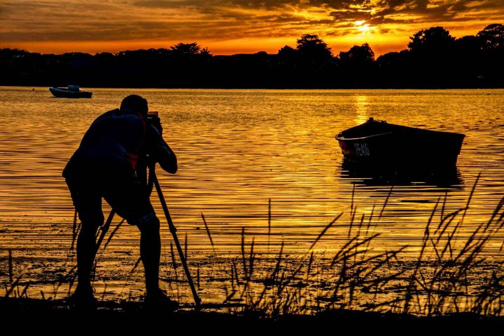 Vom Digitalfoto zum Ausdruck - Sonnenuntergang