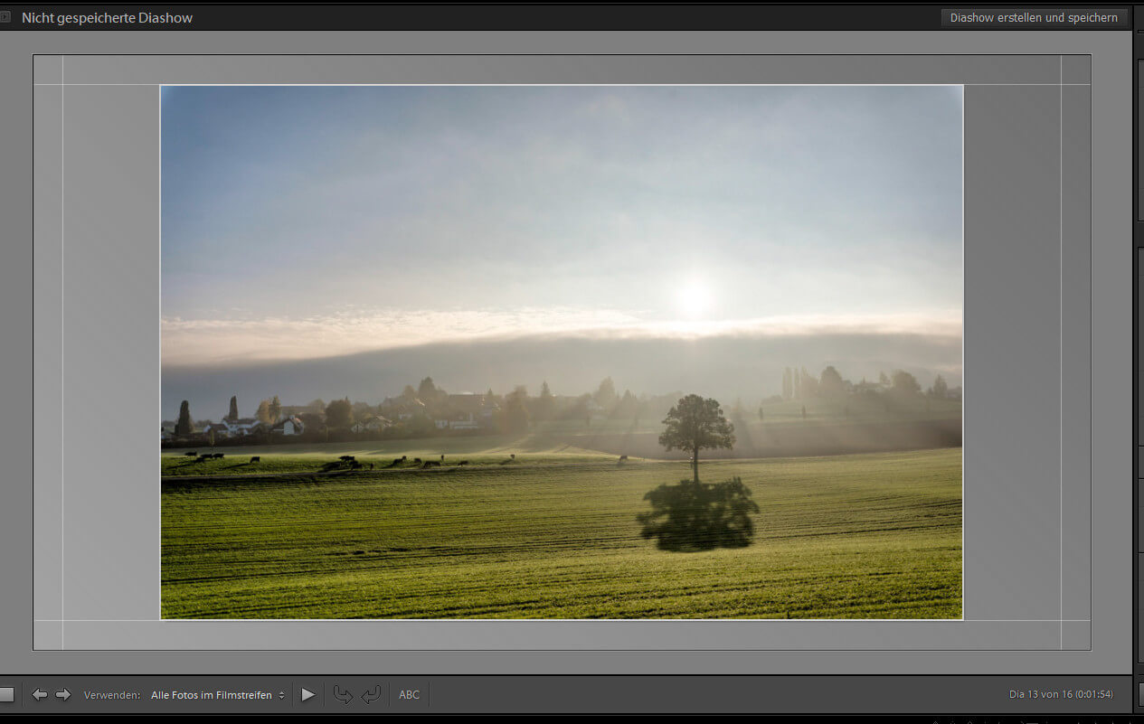 digitale Diashow erstellen in Lightroom CC