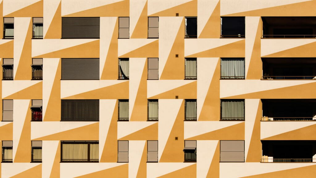 Abstrakte Architekturfotografie Fassade in Minusio