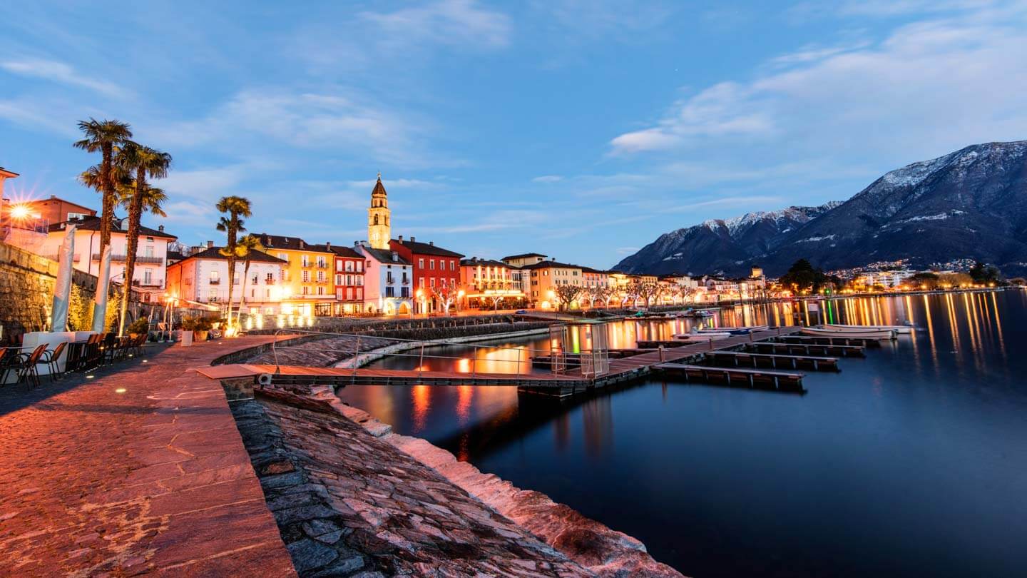 Ultra Weitwinkel Aufnahme von Ascona