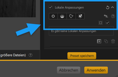 Kontrollpunkte anpassen