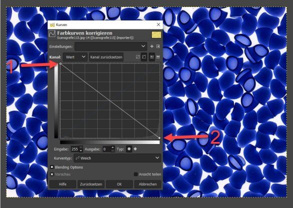 Negativ-Effekt in GIMP erstellen Tutorial