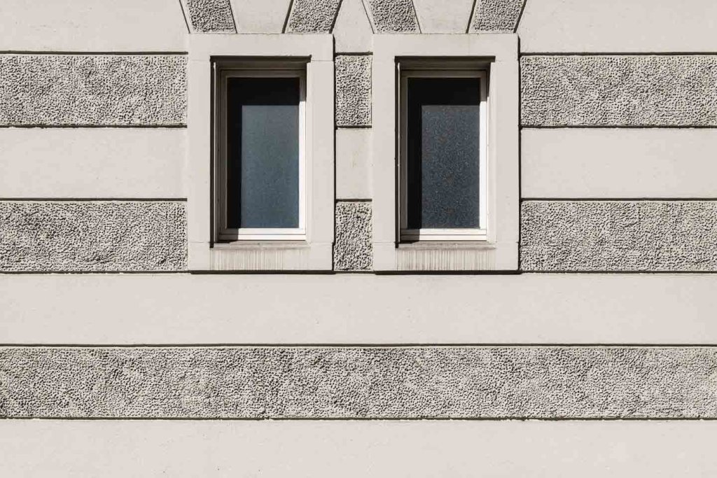 Fassaden-Symmetrie mit Festbrennweite