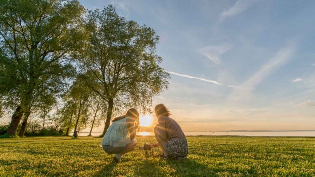 Sonnenuntergang fotografieren - Glashaus am Bodensee