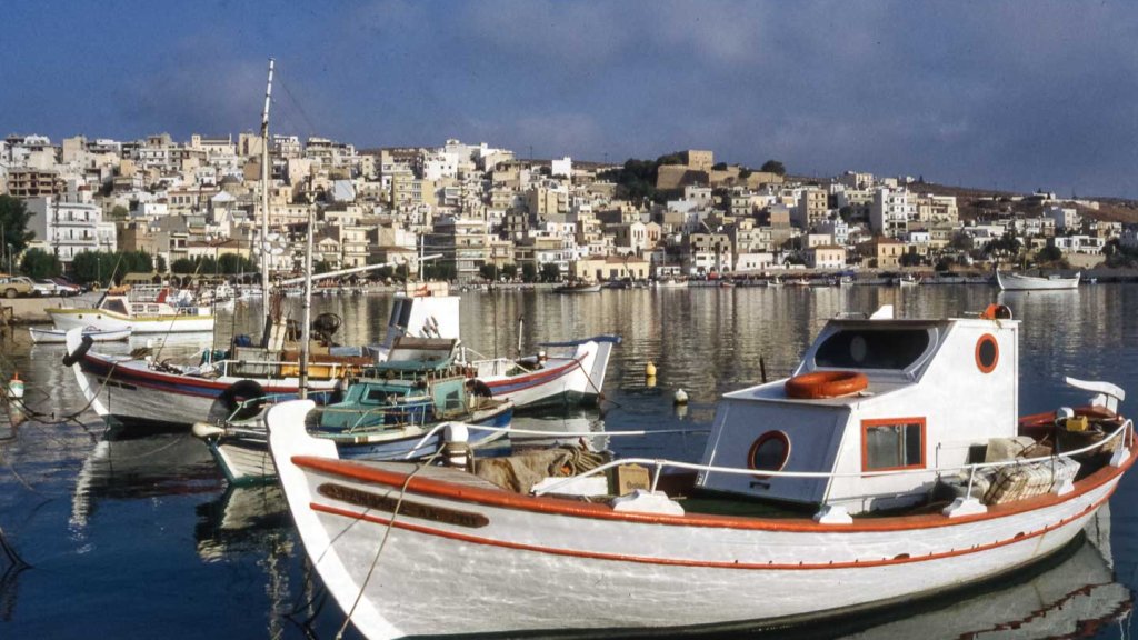 Auflösung Scanner - griechischer Hafen