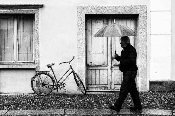 Regenwetter Piazza Sant'Antonio in Locarno