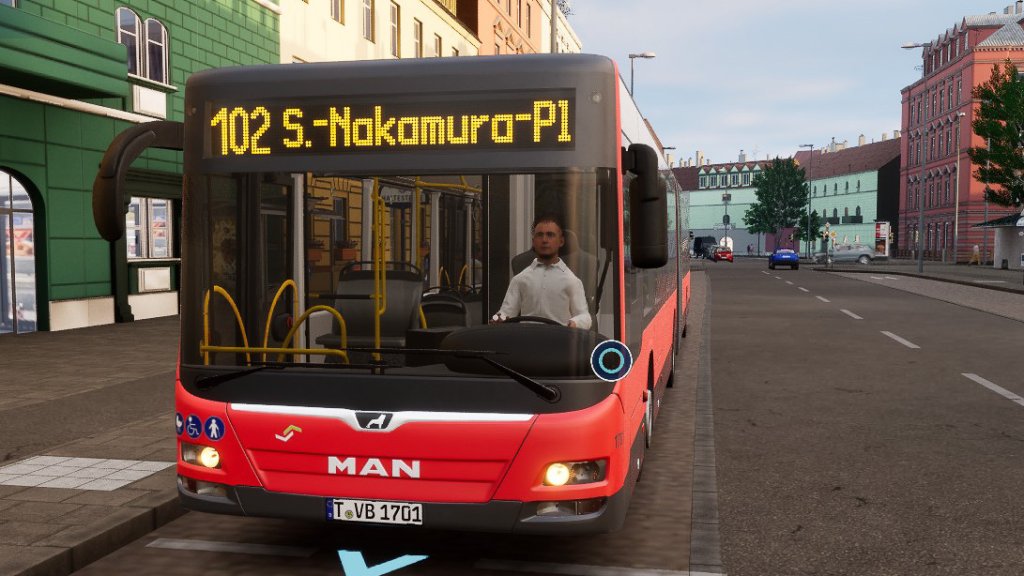 Kurzname der Linie im City Transport Simulator 2026 Liniennummer und Endhaltestelle an der Busfront