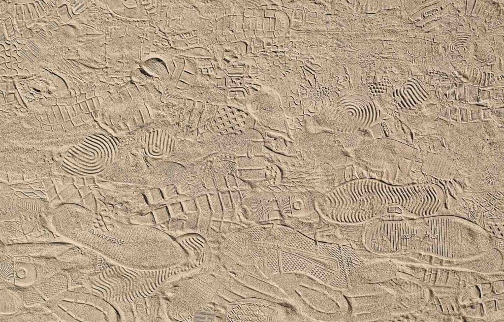 Spuren im Sand