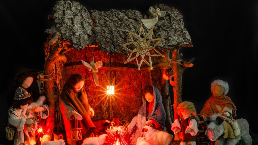 Weihnachtkrippe fotografieren