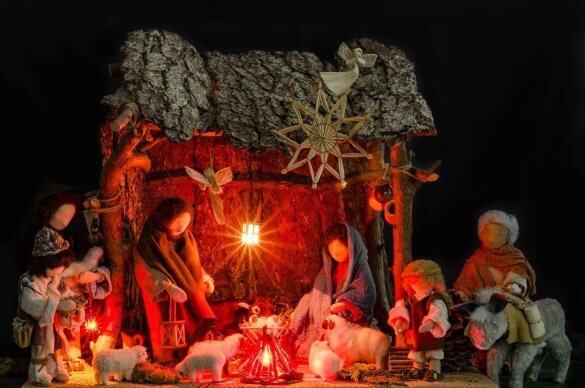 Weihnachtkrippe fotografieren