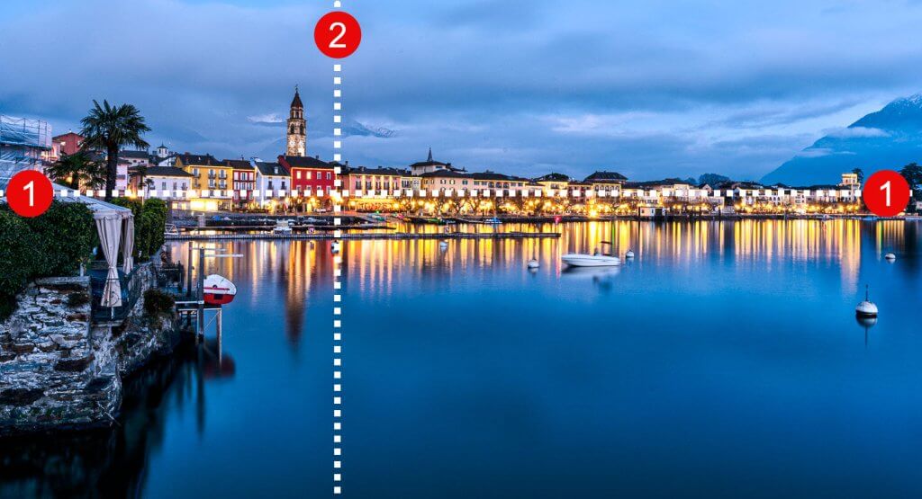 Beispiel Goldener Schnitt Horizontlinie Erklärung