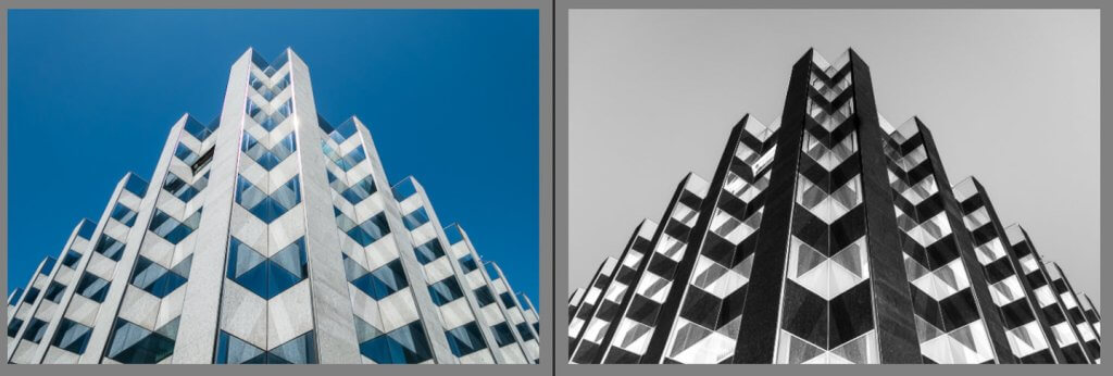 "Architekturfotografie mit Negativ-Effekt Architektur mit Negativ-Effekt fotografiert